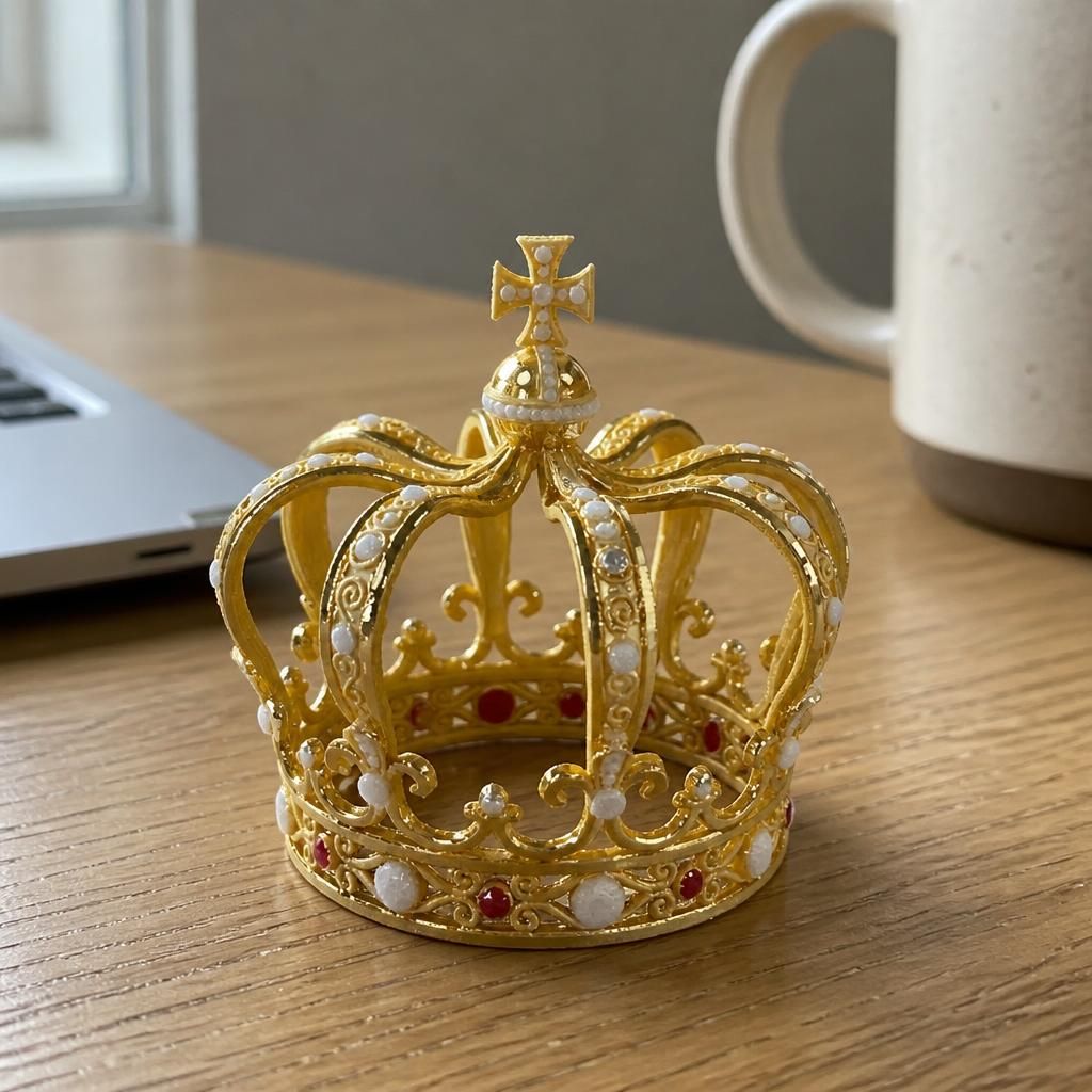  as a real 3D print on a desk