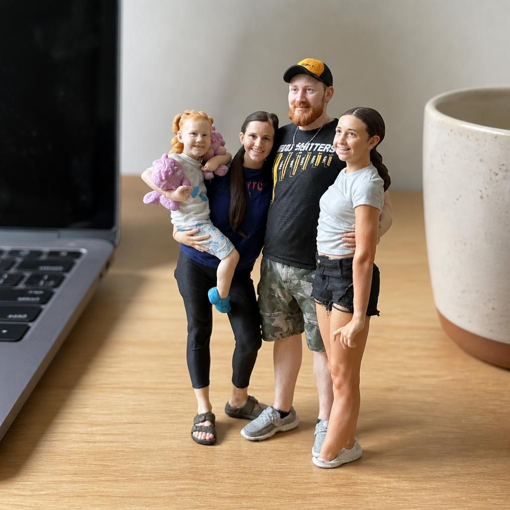  as a real 3D print on a desk