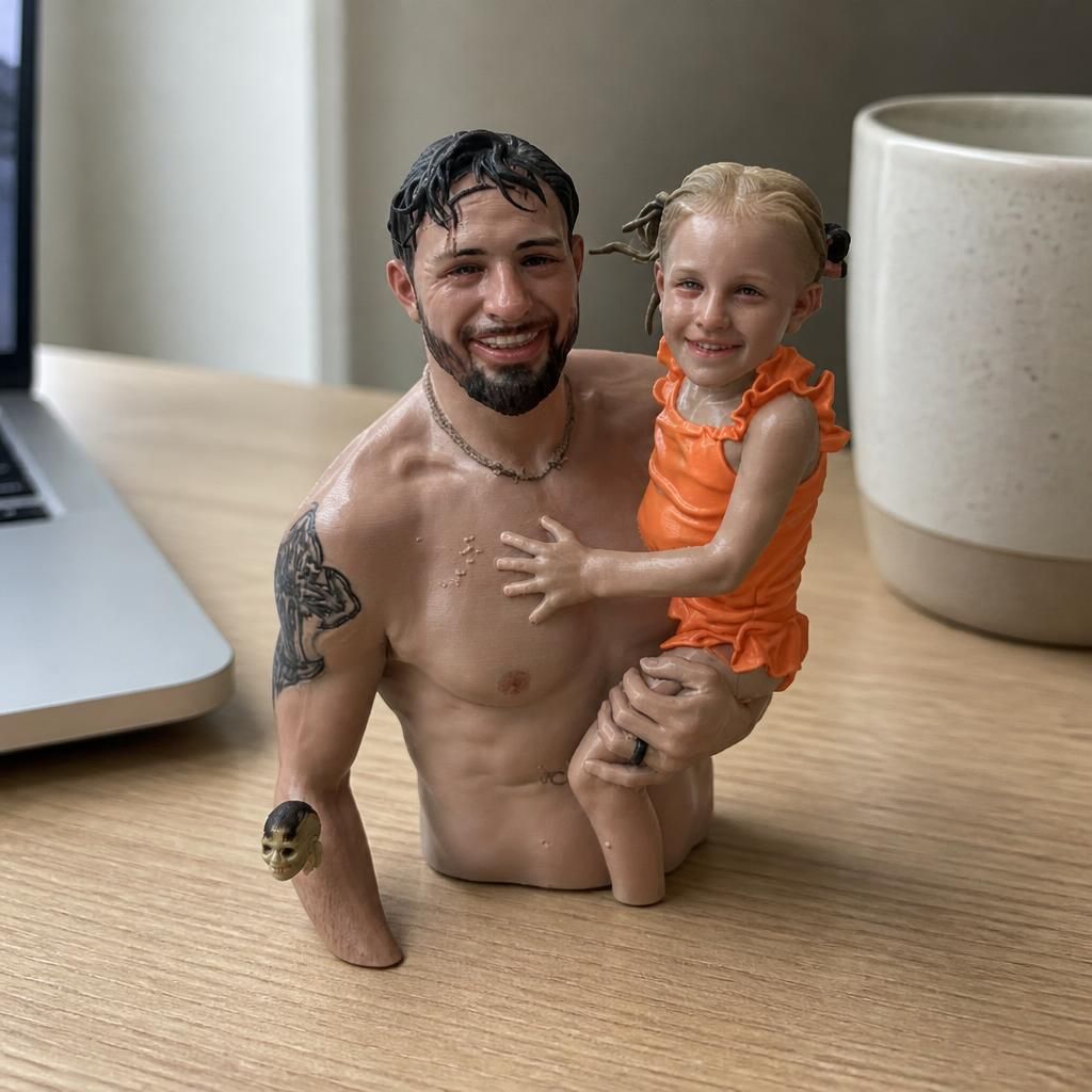  as a real 3D print on a desk