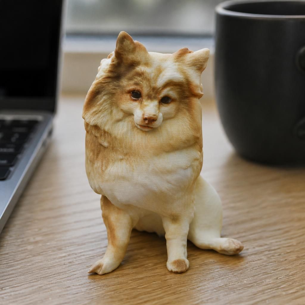 Stank stank as a real 3D print on a desk