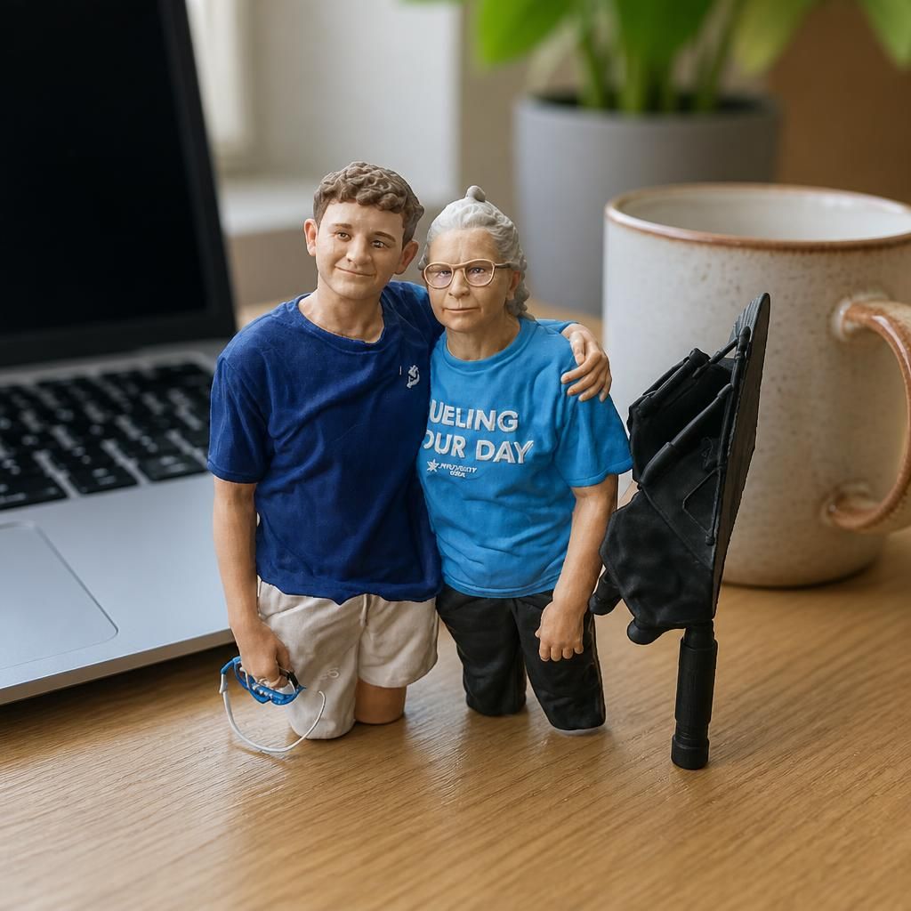  as a real 3D print on a desk