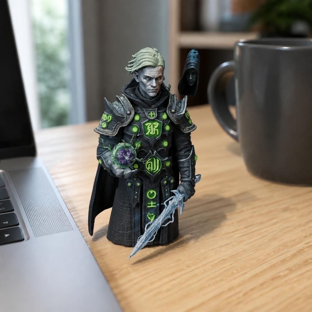Darius Jinx as a real 3D print on a desk