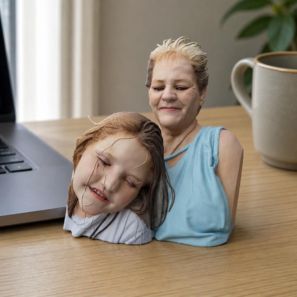 Nana & Serenity 2026 as a real 3D print on a desk