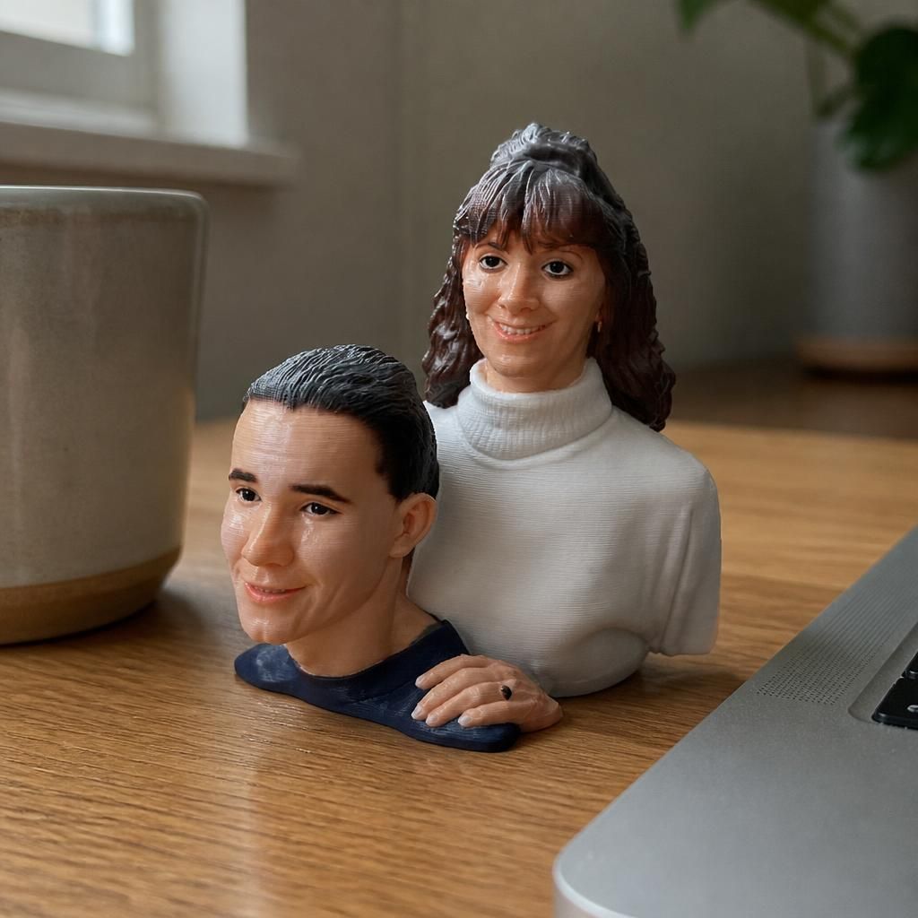 Mothers Love as a real 3D print on a desk