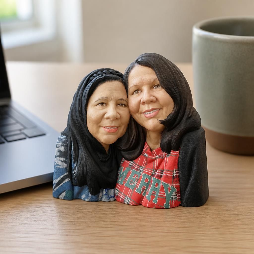 God made us sisters n we love it! as a real 3D print on a desk