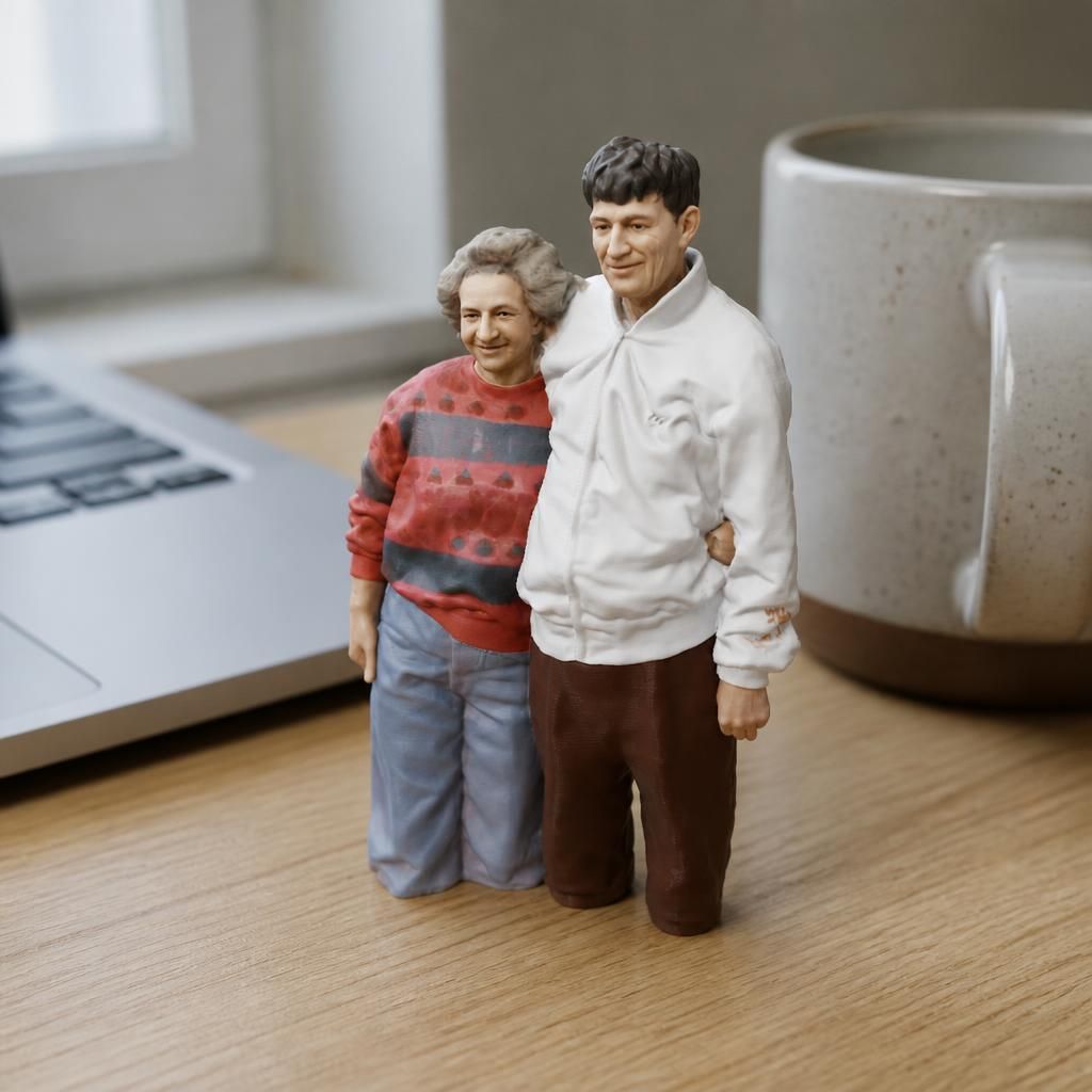Love as a real 3D print on a desk