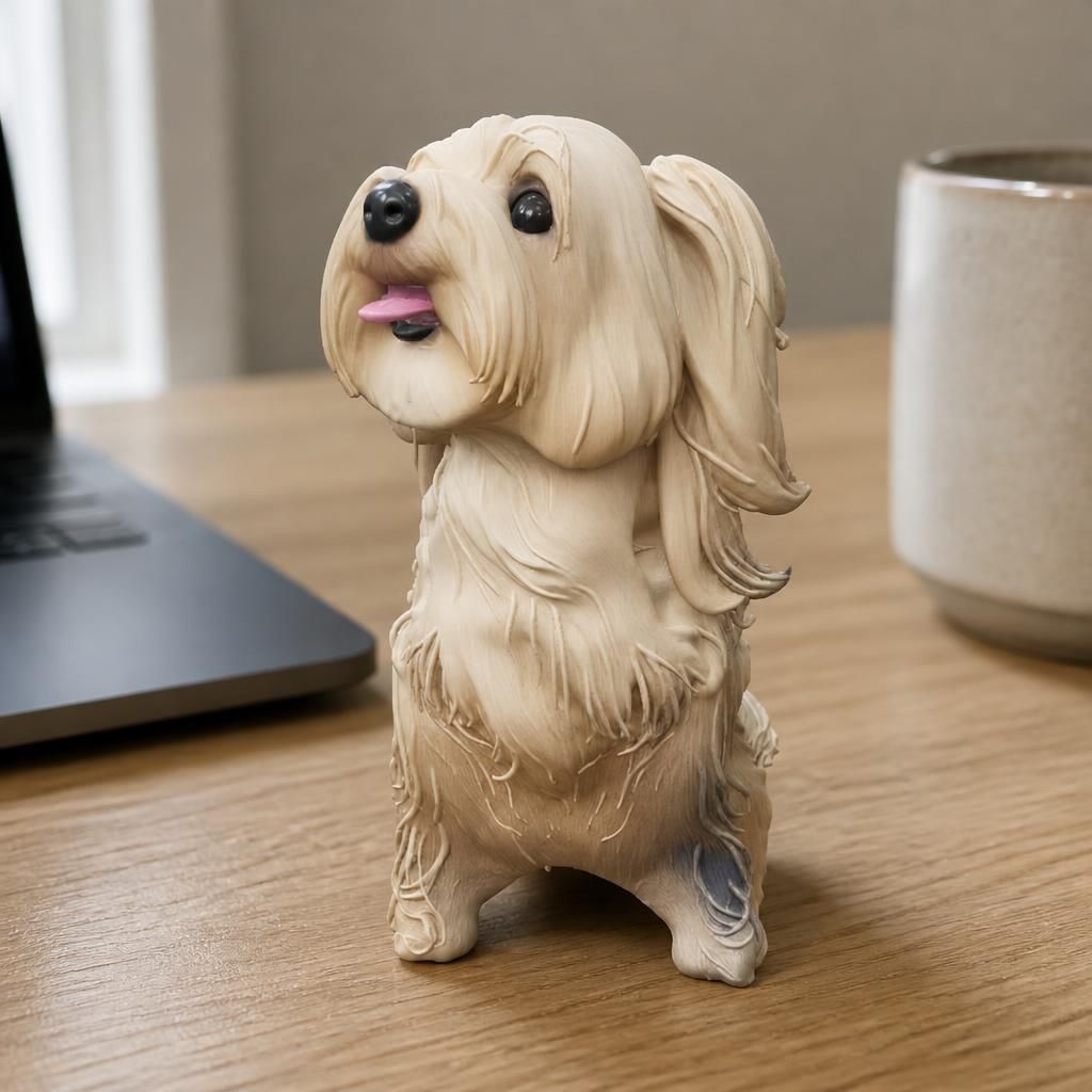 Coco as a real 3D print on a desk