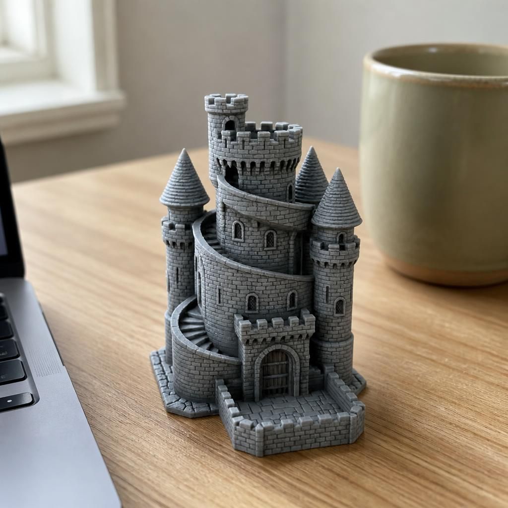  as a real 3D print on a desk