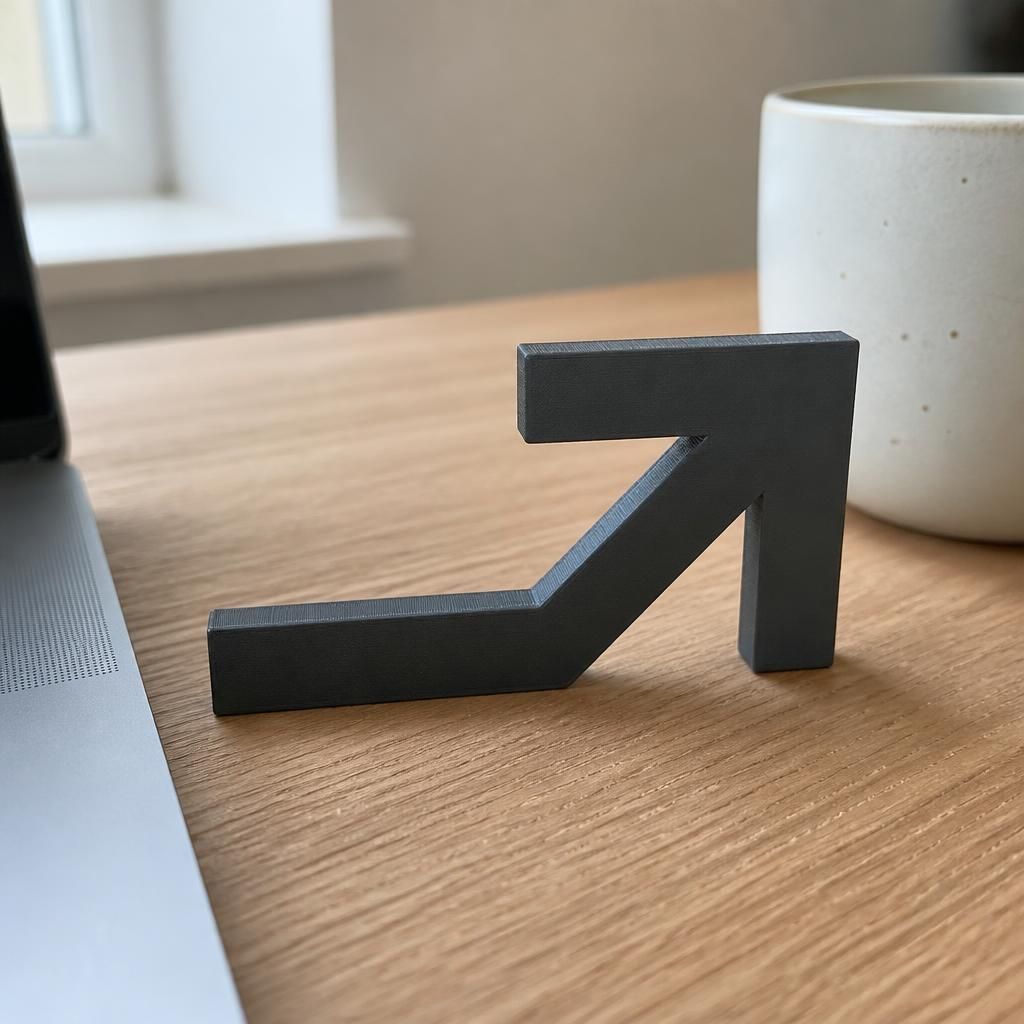 Archetype Logo as a real 3D print on a desk