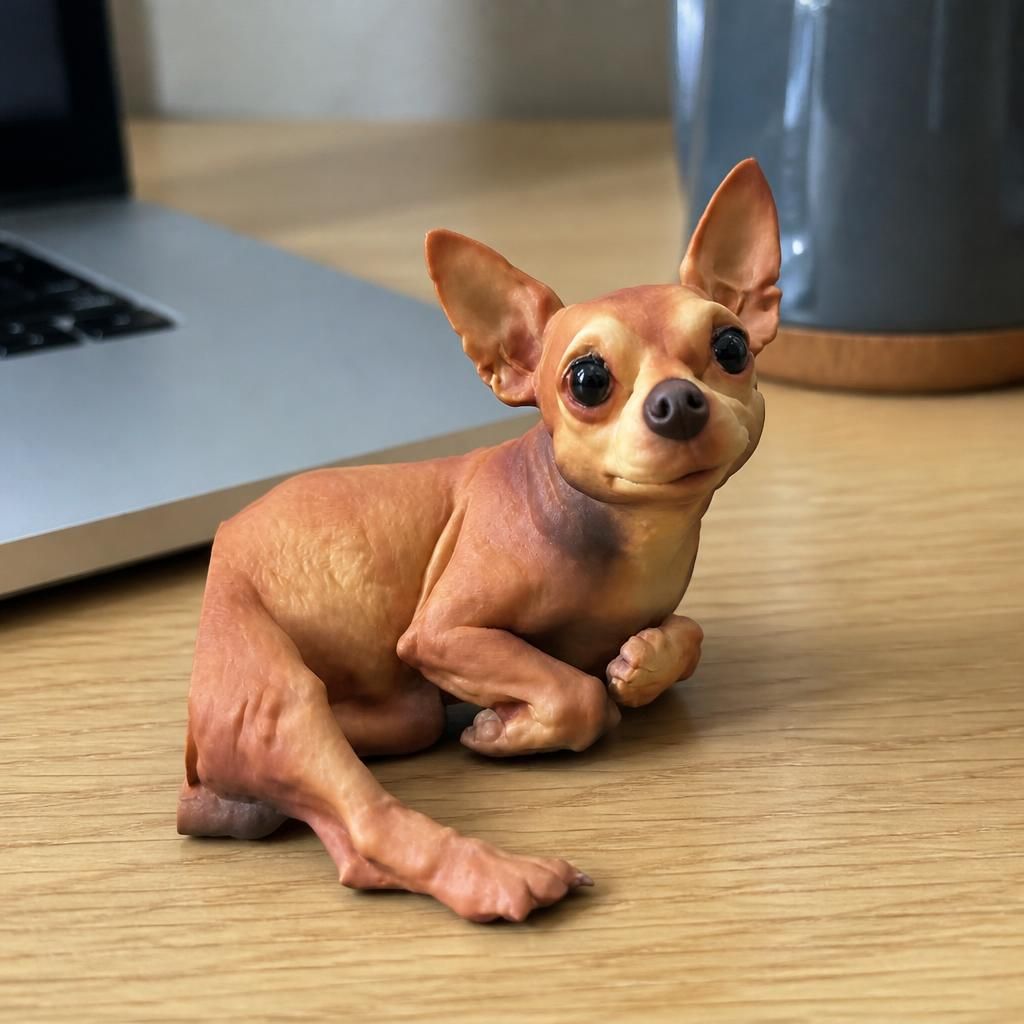 Koga as a real 3D print on a desk