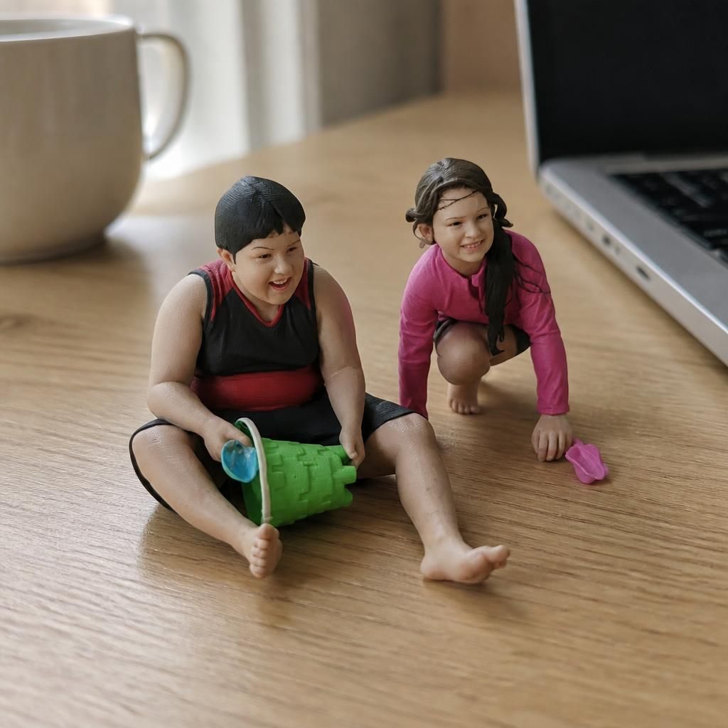 My life! as a real 3D print on a desk